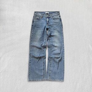 RSQ Tilly’s Medium Blue Wash Low Rise Wide Leg Baggy Jeans, Girls’ 10